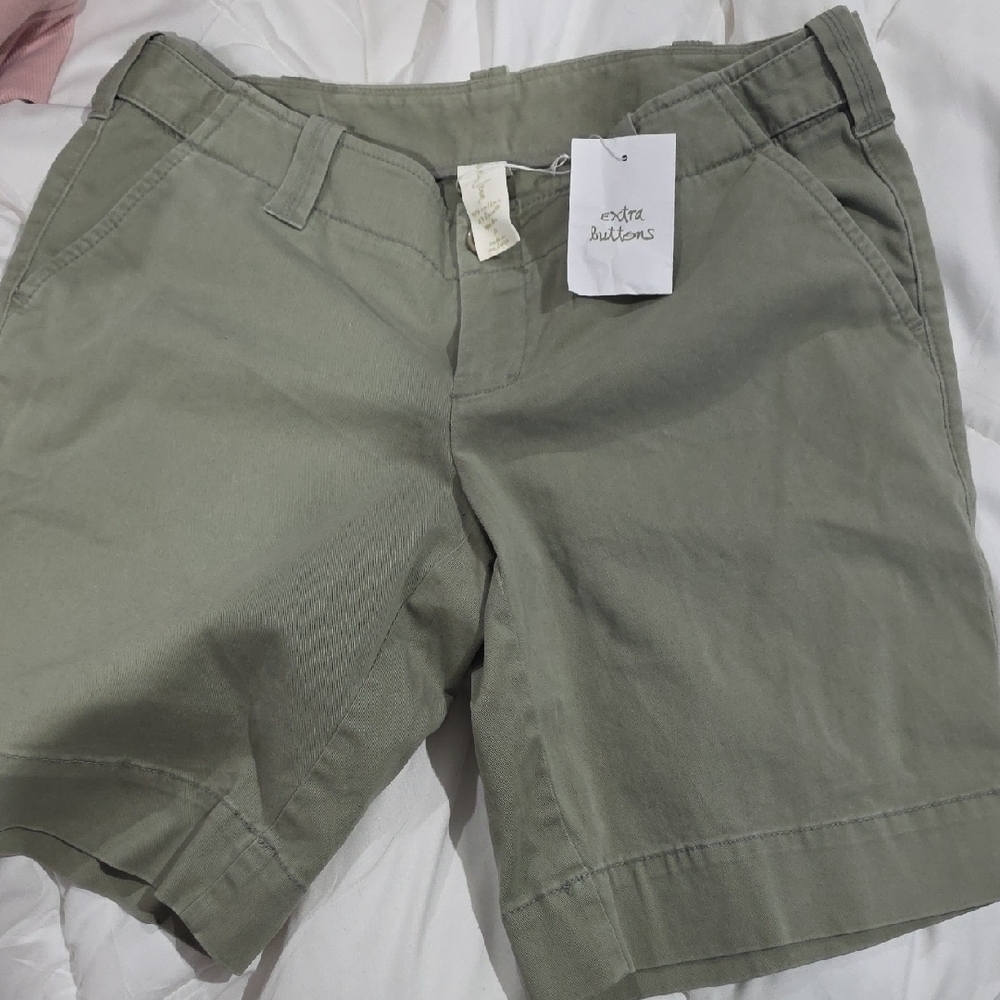 London Jeans Khaki Shorts Size 2